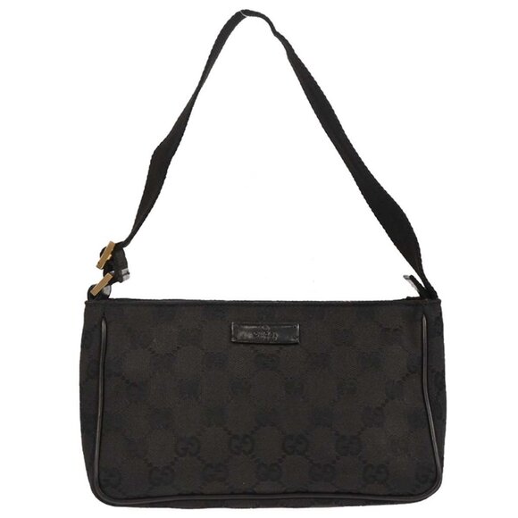 Gucci Black Canvas GG Handbag 106644/205027 XX50121 - Picture 1 of 8